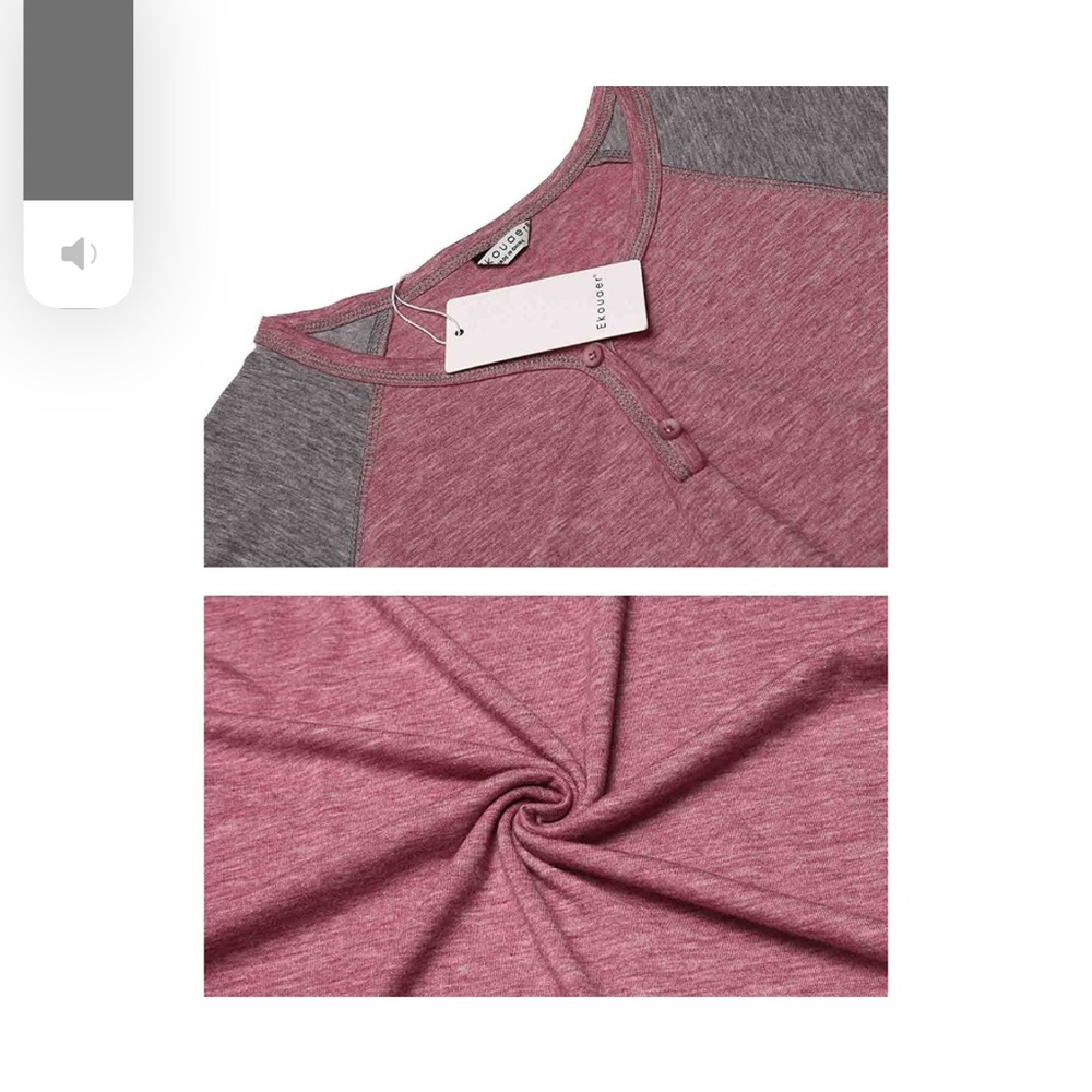 Grey and pink v neck night dress 📦 (XL -58) - Picture 12 of 15